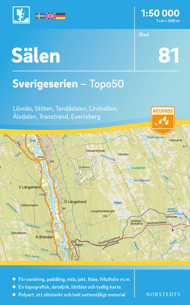 81 Sälen Sverigeserien 1:50 000