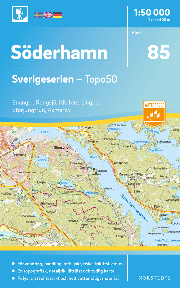 85 Söderhamn Sverigeserien 1:50 000