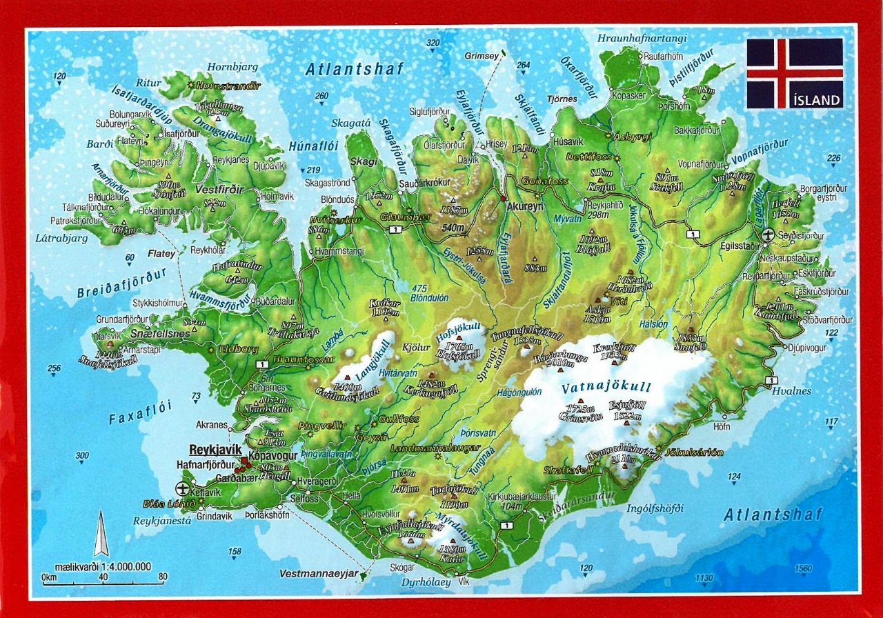 Island Relief vykort