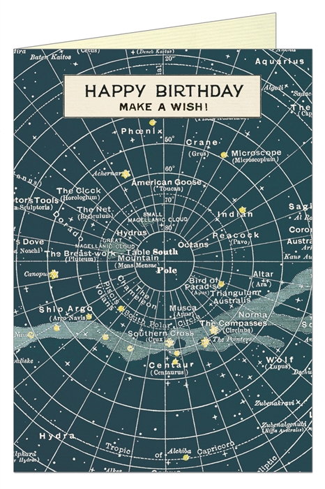 Happy Birthday Celestial Greeting Card