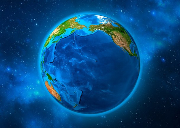 Vykort 3D Earth rotating