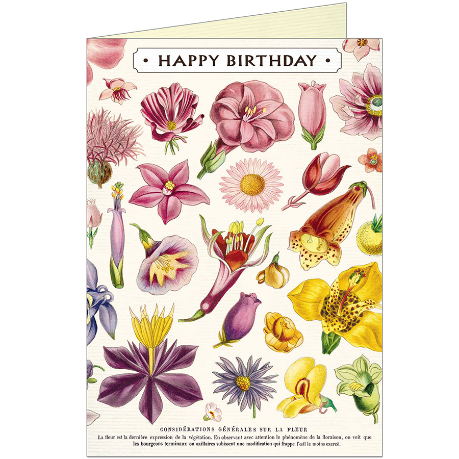 Happy Birthday Flora Specimens Greeting Card