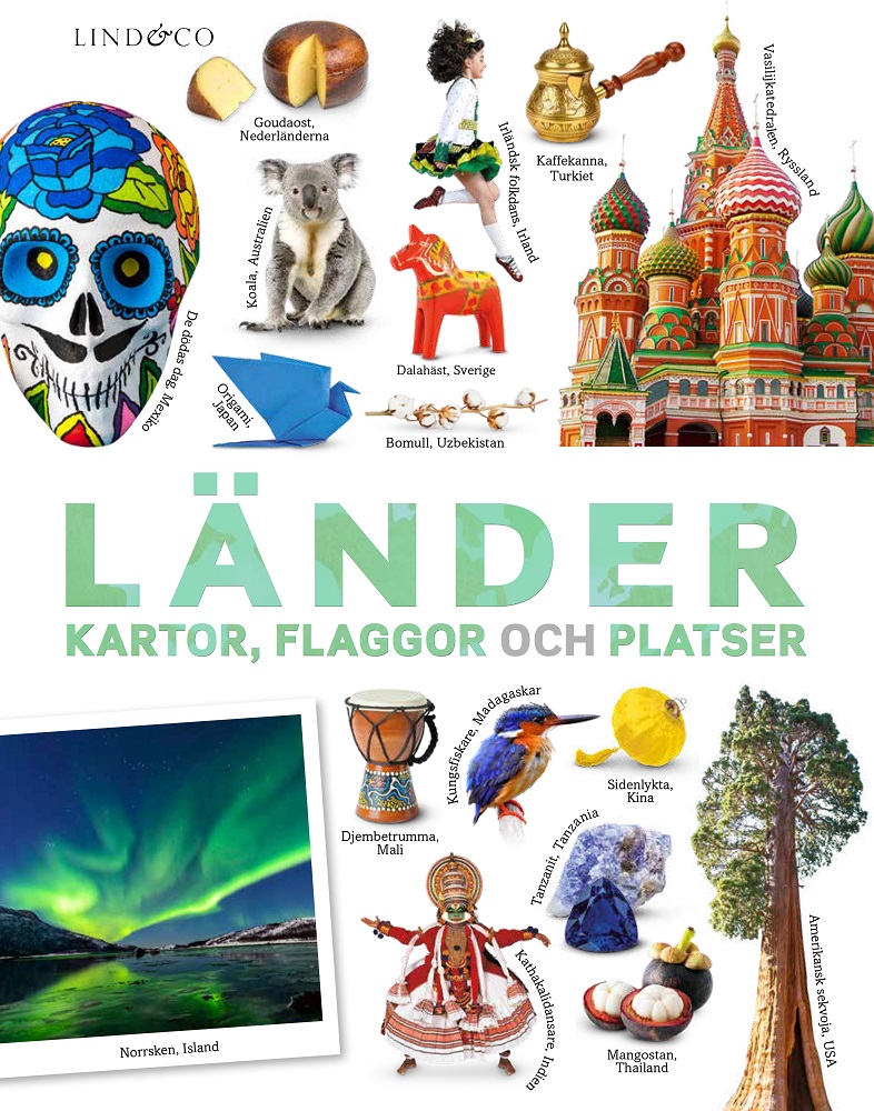 Länder kartor flaggor och platser