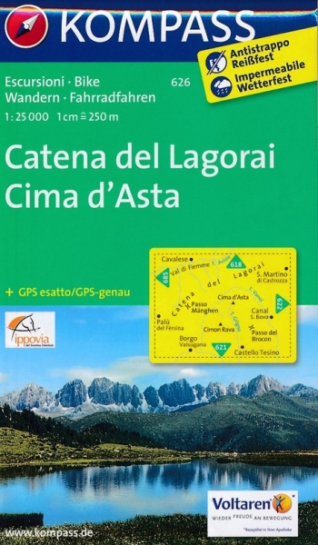 626 Kompass Wanderkarte