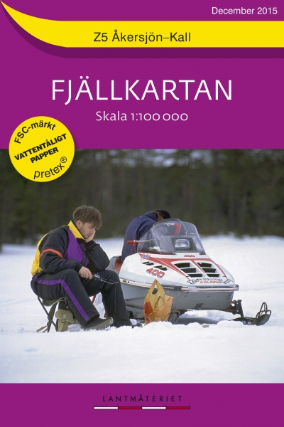 Z5 Åkersjön-Kall Fjällkartan