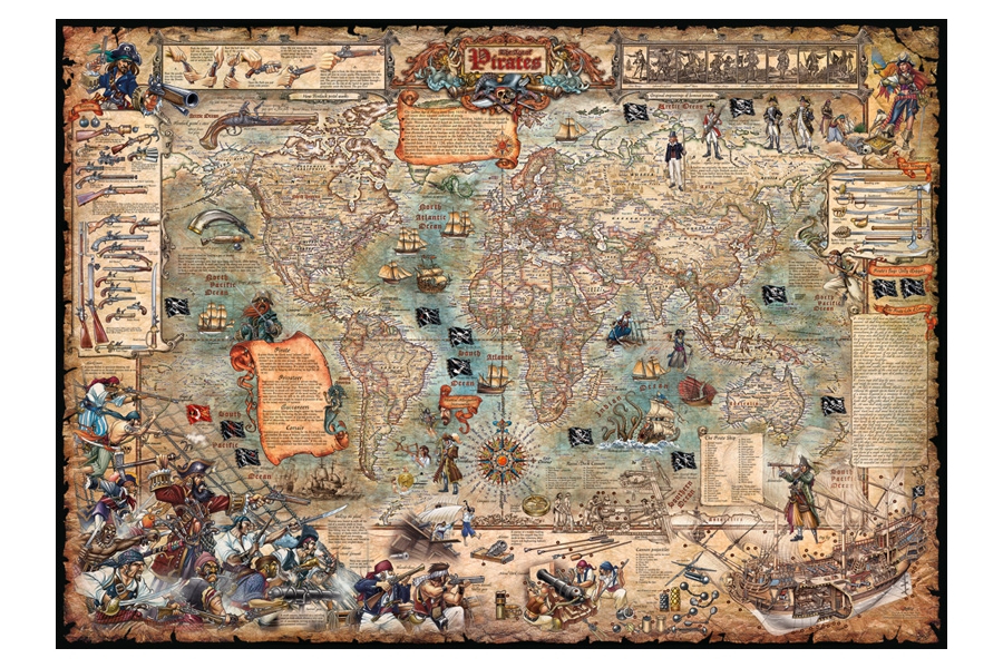 World The age of pirates 137x97cm