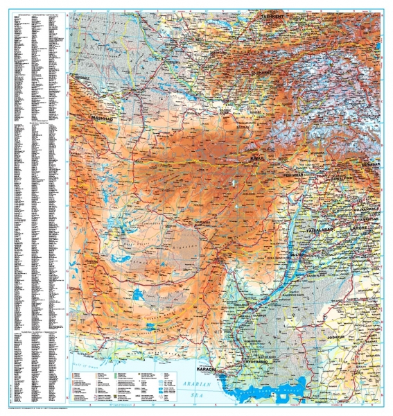 Afghanistan GiziMap 1:2milj FYS