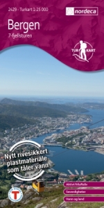 Bergen - 7 fjellsturen Turkart