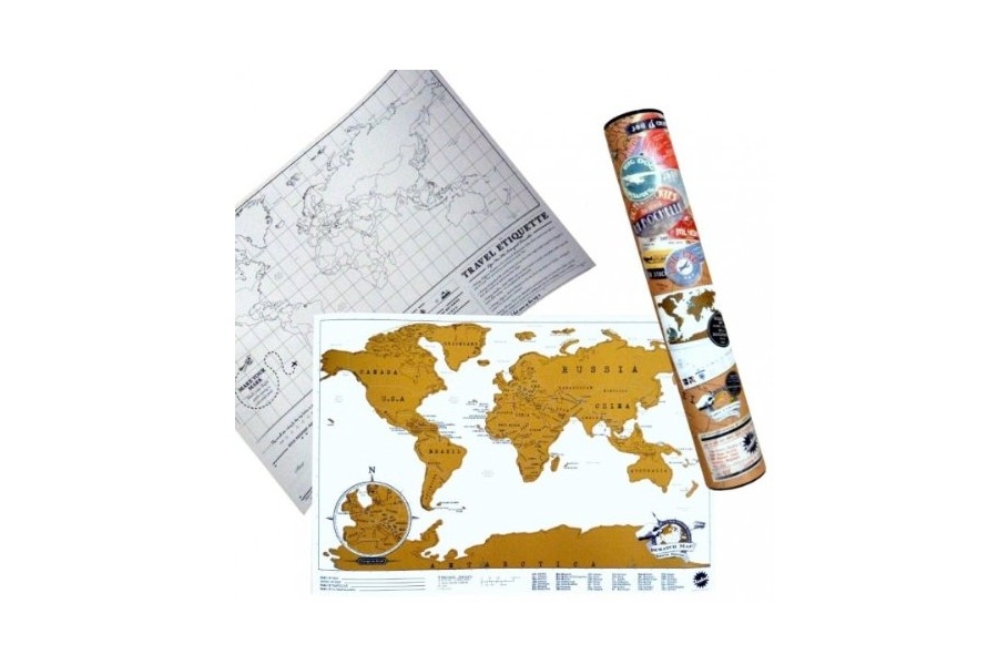 Scratch Map Travel Edition 42x30cm