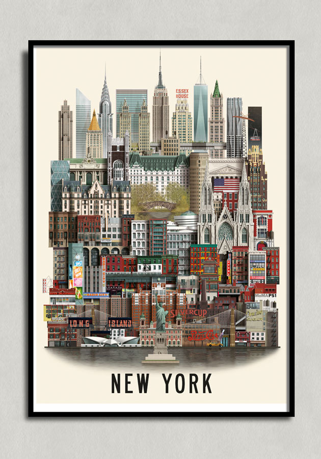 New York poster 50x70cm