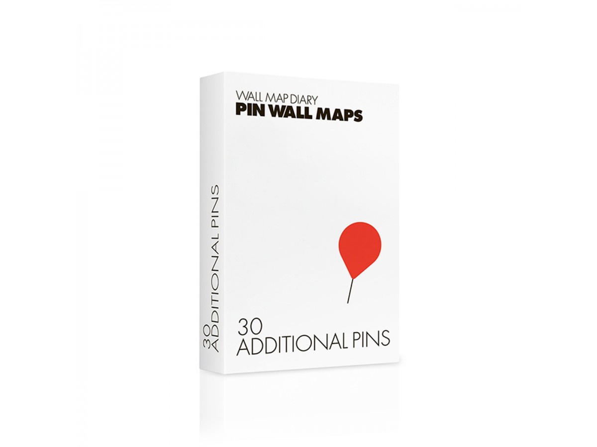 Kartnålar Pin World Röda