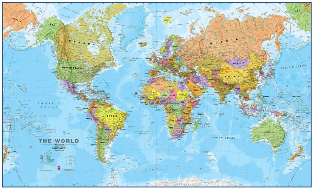 Världen MapsInt. 1:20milj (POL) 199x123cm