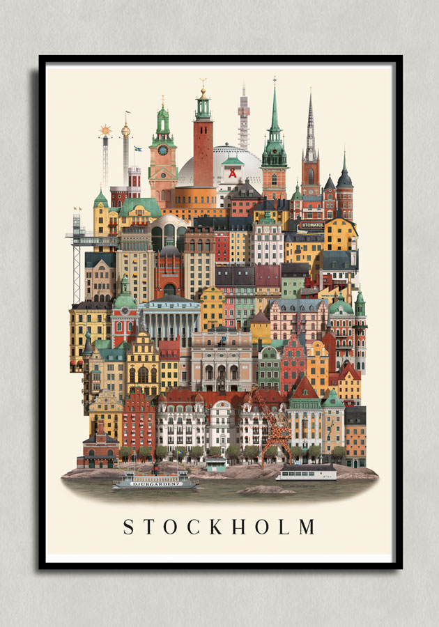 Stockholm poster 50x70cm