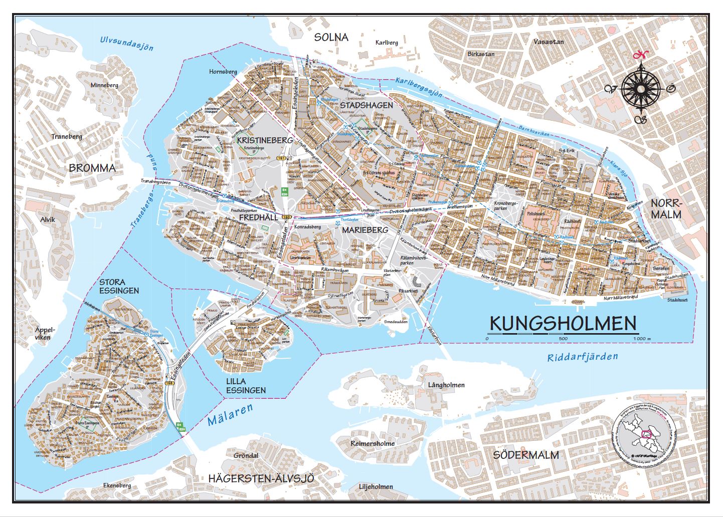 Kungsholmen Grå Design 70x50cm