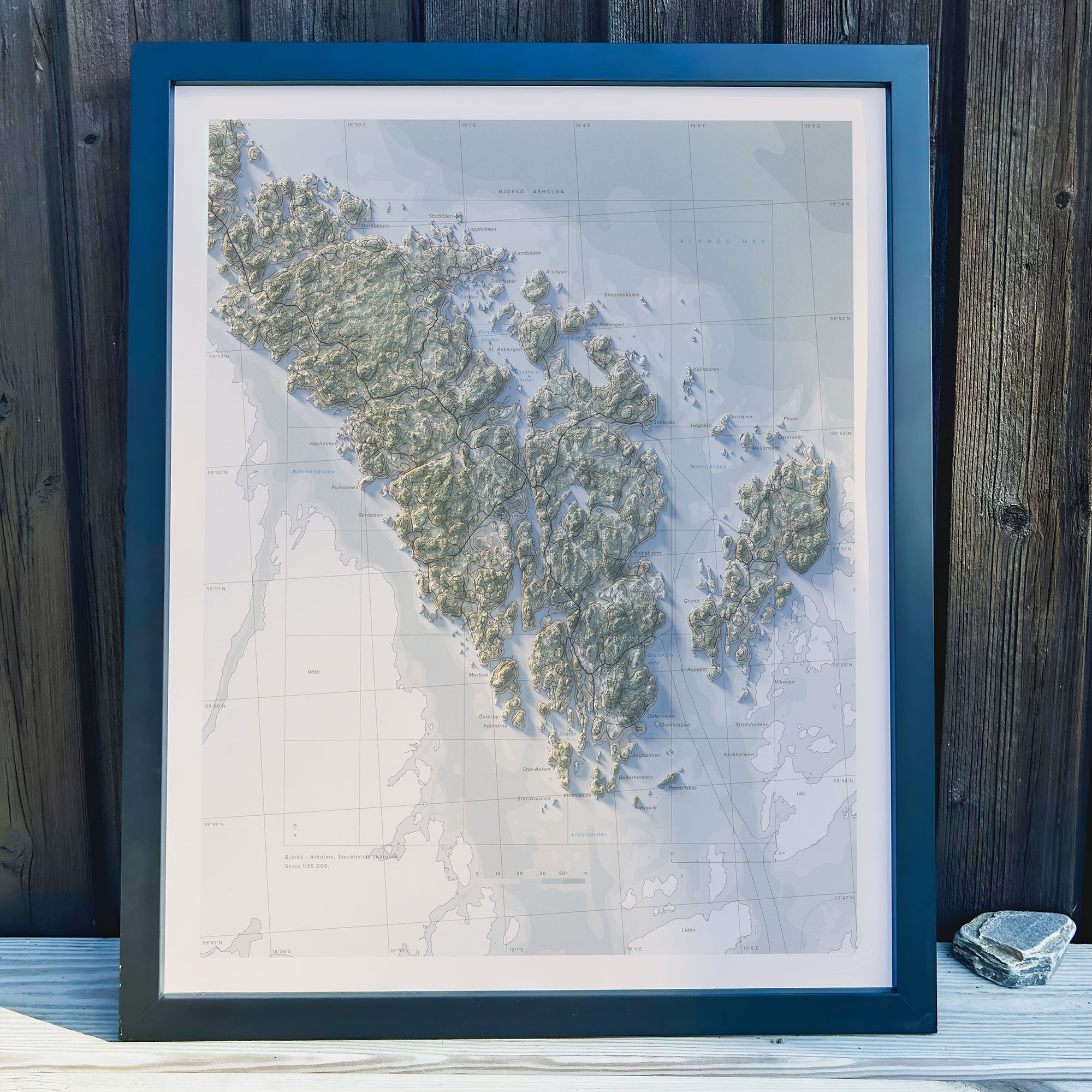 Björkö - Arholma 40x50cm Mapbits