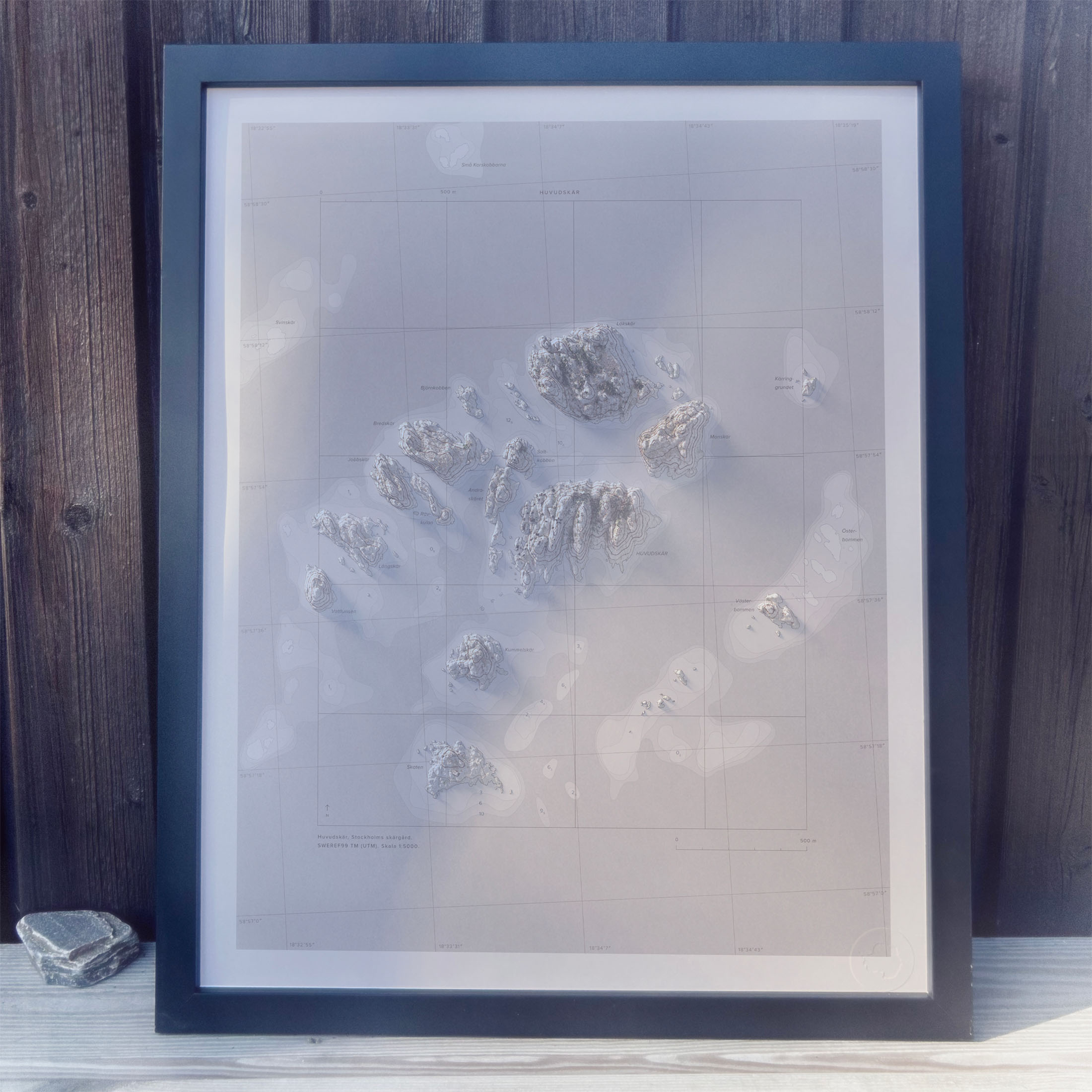 Huvudskär 40x50cm Mapbits