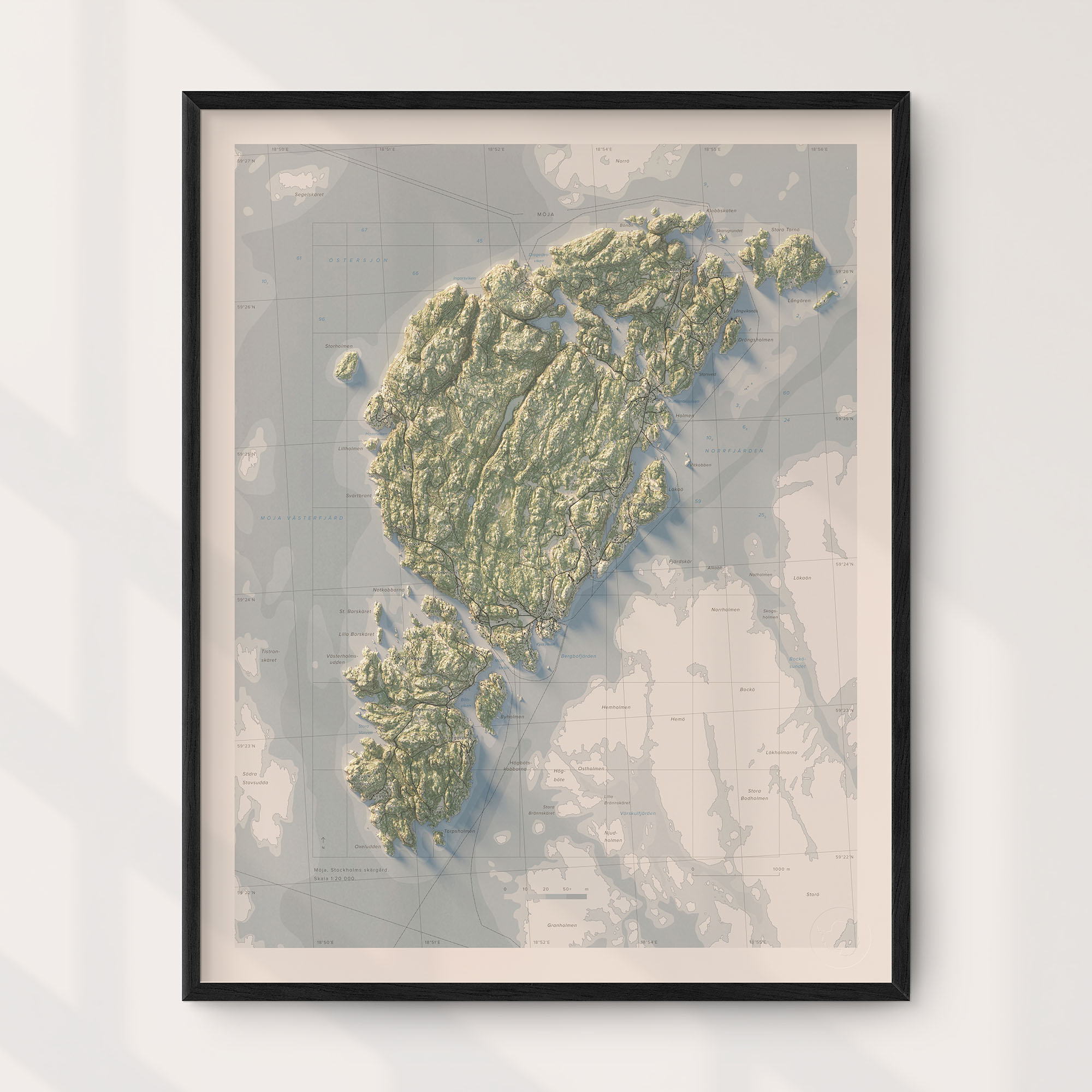 Möja 40x50cm Mapbits