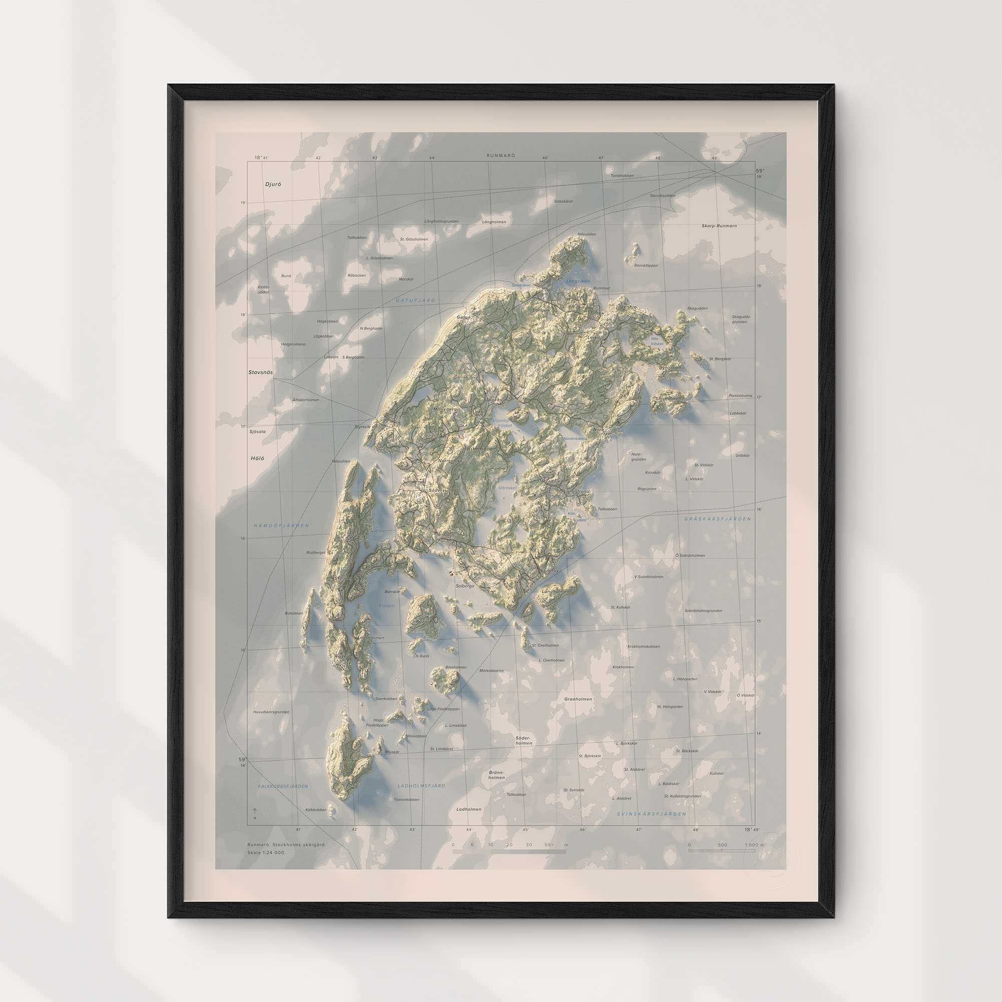 Runmarö 40x50cm Mapbits