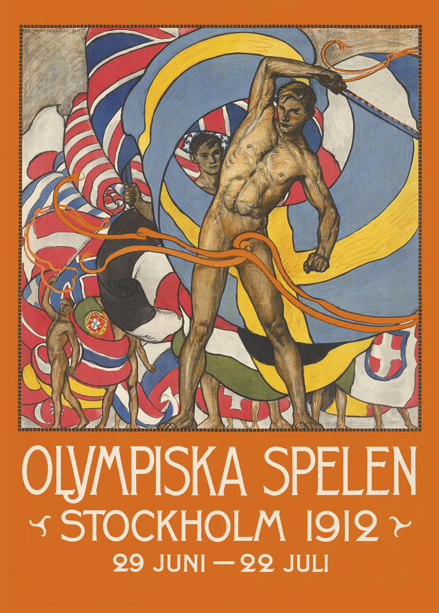 Olympiska spelen plansch 50x70