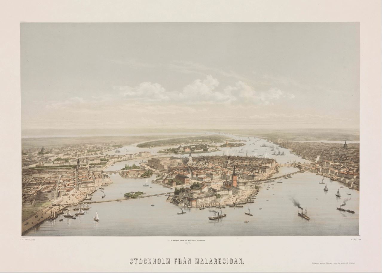 Stockholm från Mälaresidan 1872-83