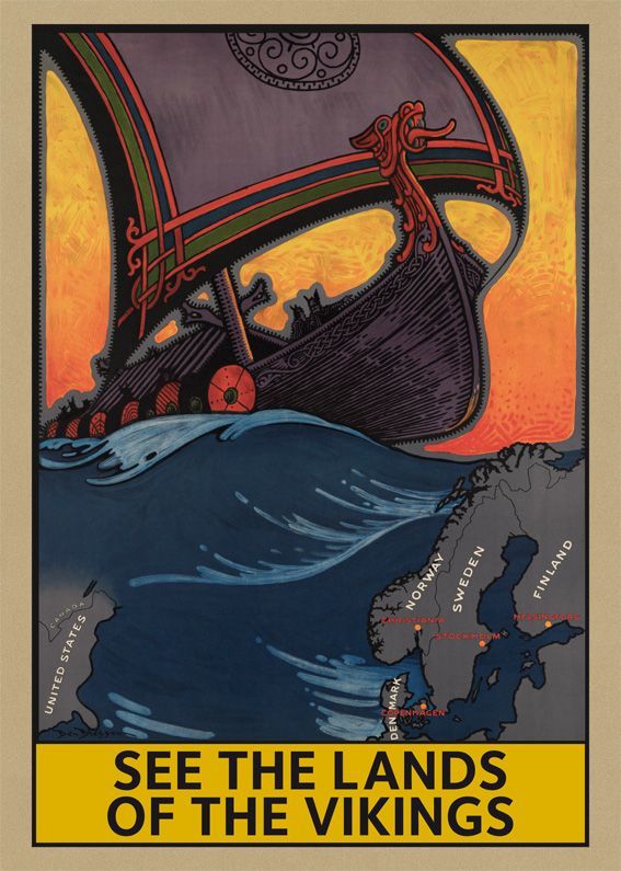 See the lands of the Vikings, plansch 50x70