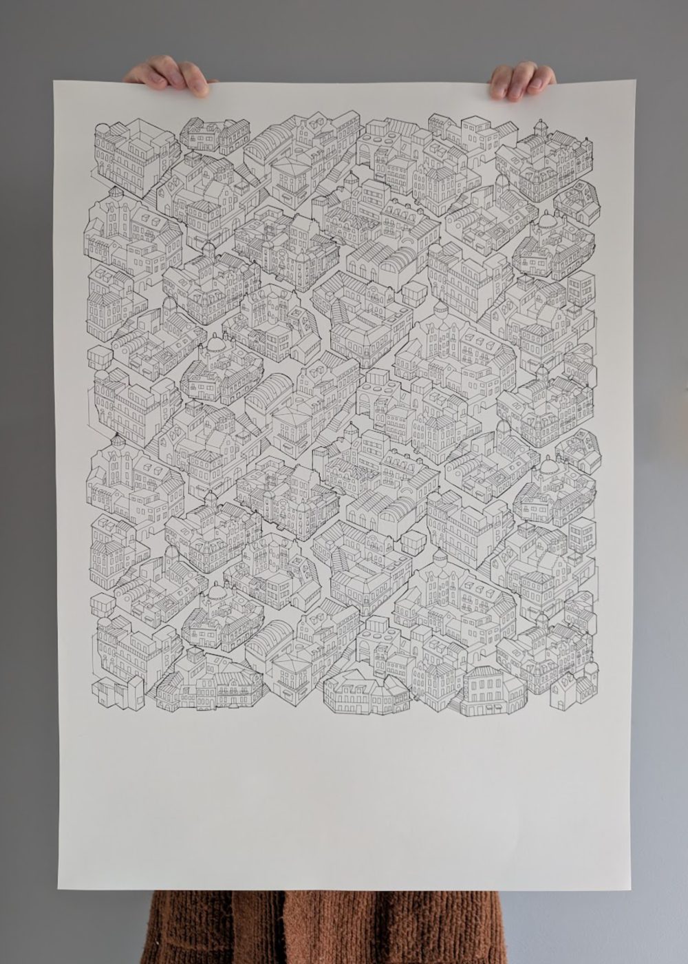 En stad poster av Maria Edenbradt