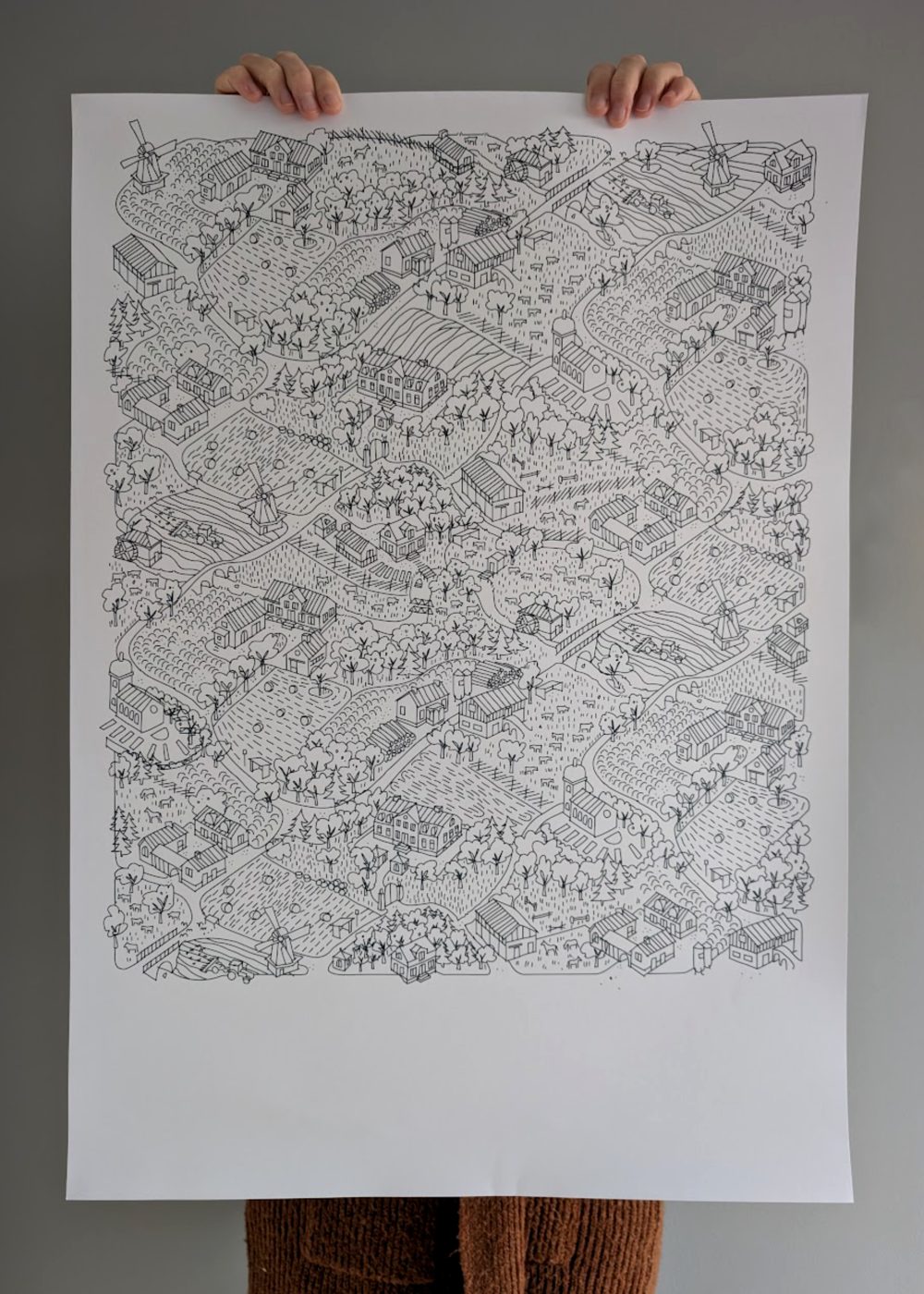 Land poster av Maria Edenbradt