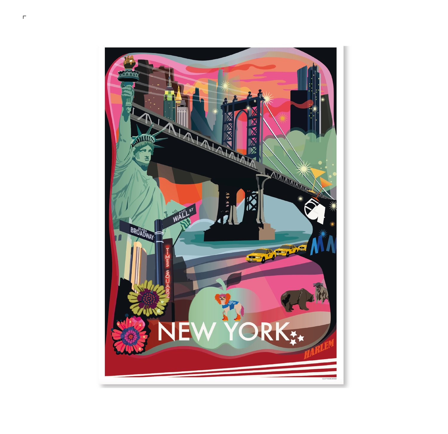 New York City Poster 21x30cm