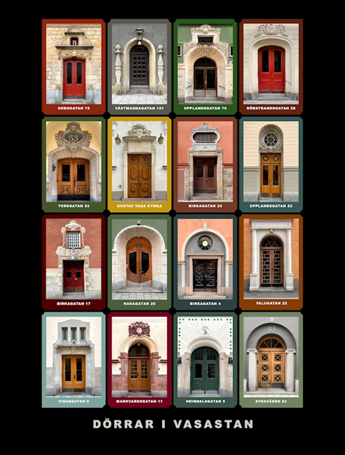 Dörrar i Vasastan poster 50x70