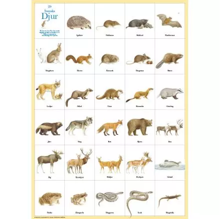 Svenska djur affisch